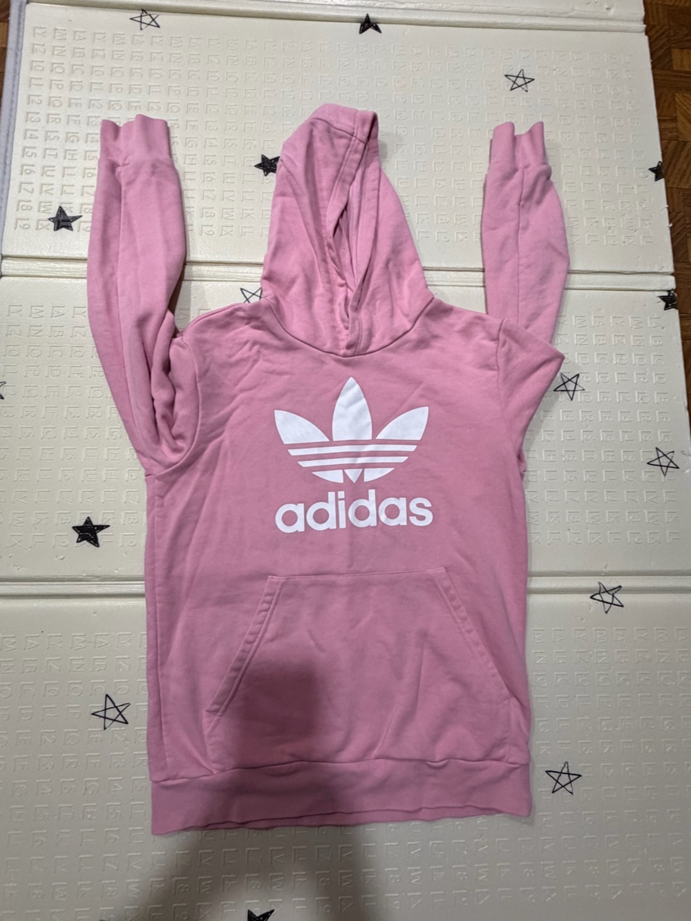 adidas Pink Trefoil Pullover Hoodie